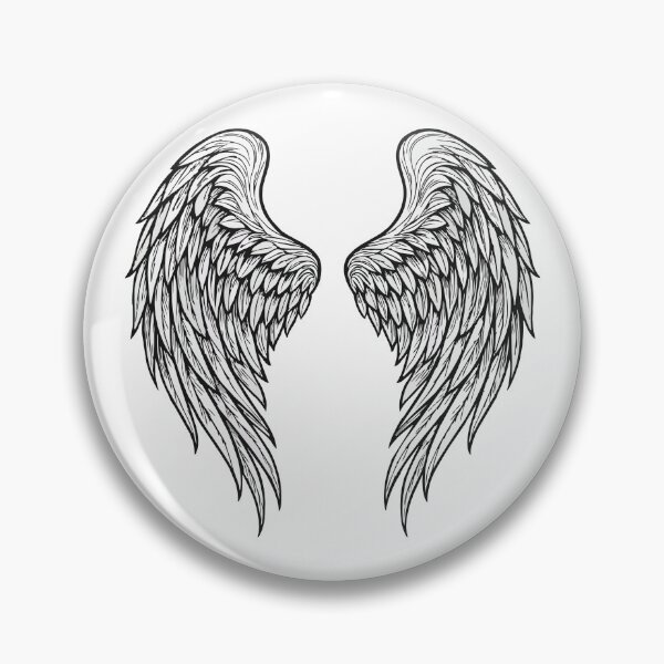 Item preview, Agel wings outline drawing designed and sold by EchoOfSilence.