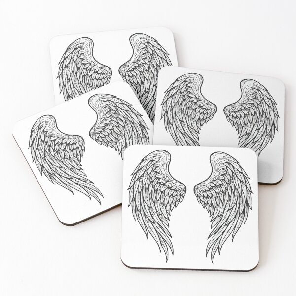 Item preview, Agel wings outline drawing designed and sold by EchoOfSilence.