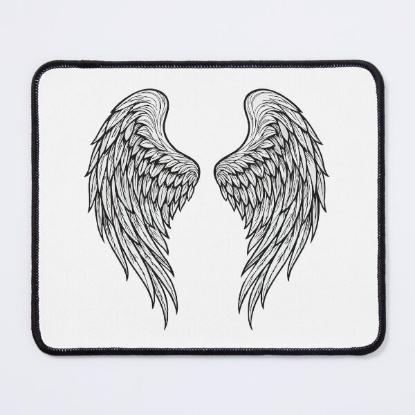 Item preview, Agel wings outline drawing designed and sold by EchoOfSilence.