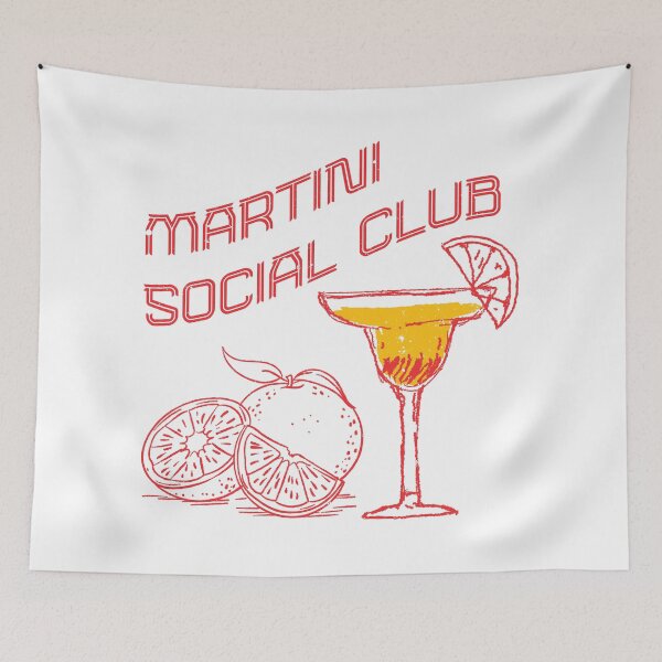 Item preview, Martini Social Club – Retro Cocktail Lounge Citrus Design designed and sold by Negozio Masmat.