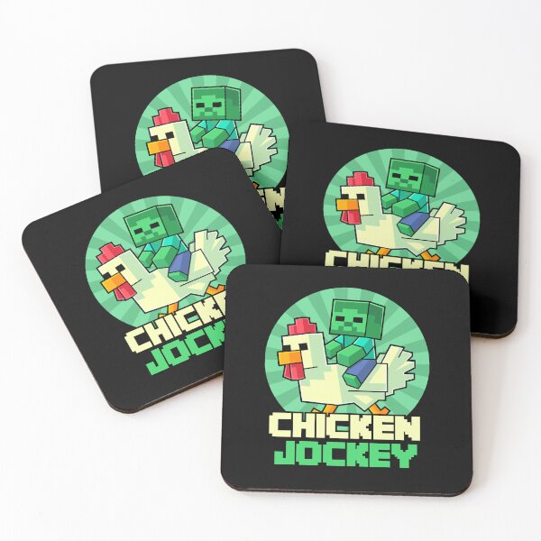 Item preview, Chicken Jockey Pixel Art Gamer For Boys Kids designed and sold by Kubala Designs.
