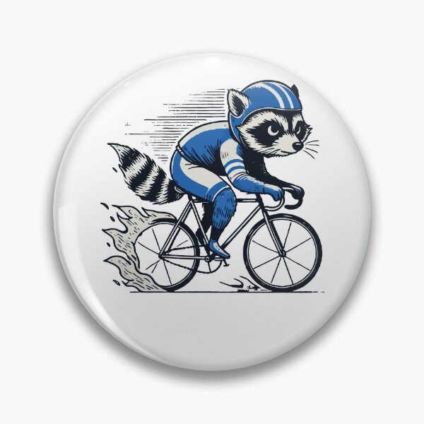 Item preview, Funny Racing Bike Raccoon For Bike Lovers designed and sold by LuminOrb.