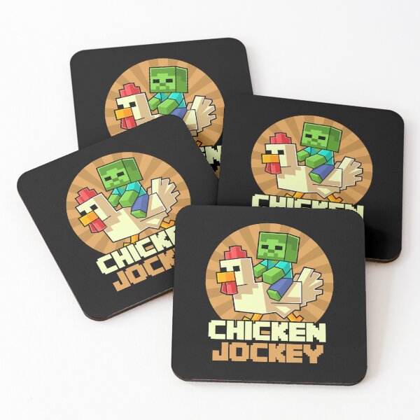 Item preview, Chicken Jockey Pixel Art Gamer For Boys Kids designed and sold by Kubala Designs.