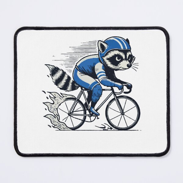 Item preview, Funny Racing Bike Raccoon For Bike Lovers designed and sold by LuminOrb.