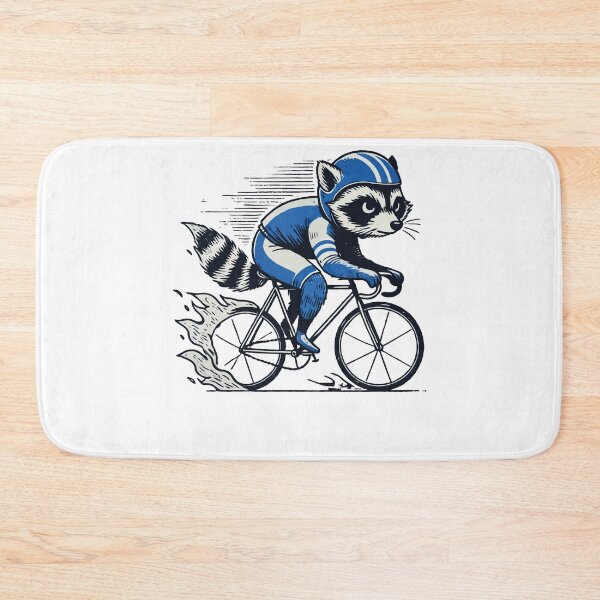 Item preview, Funny Racing Bike Raccoon For Bike Lovers designed and sold by LuminOrb.