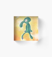 Bold and Brash, Painting by Squidward Acrylic Block