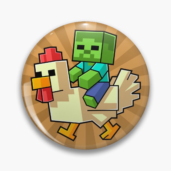 Item preview, Chicken Jockey Pixel Art Gamer For Boys Kids designed and sold by Kubala Designs.
