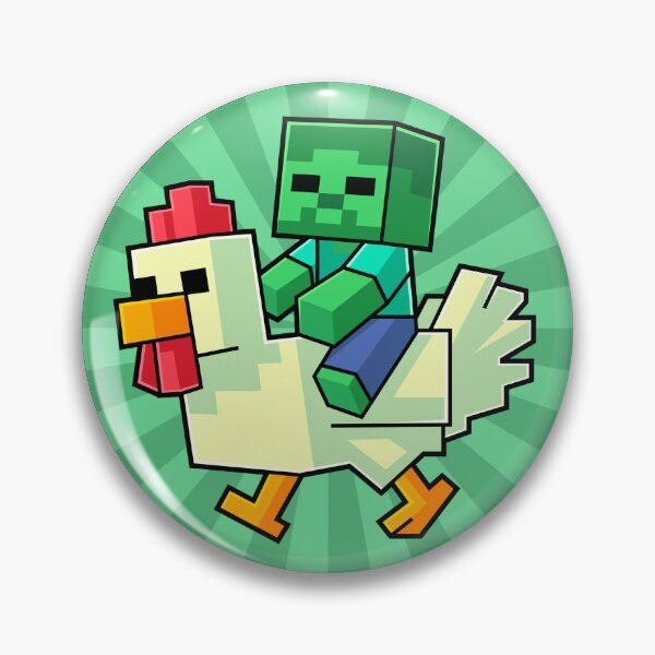 Item preview, Chicken Jockey Pixel Art Gamer For Boys Kids designed and sold by Kubala Designs.