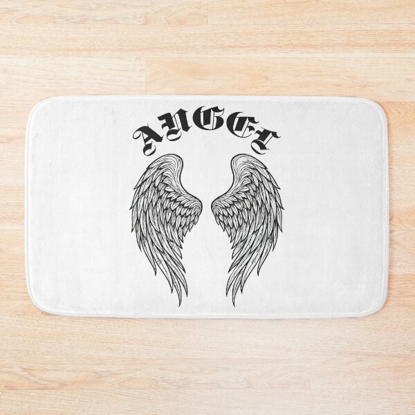 Item preview, Agel wings outline drawing and text angel gothic designed and sold by EchoOfSilence.