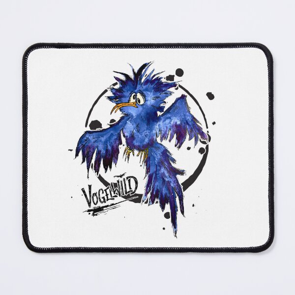 Item preview, Vogelwild- The crazy blue cartoon bird in action designed and sold by LumiSoleil.