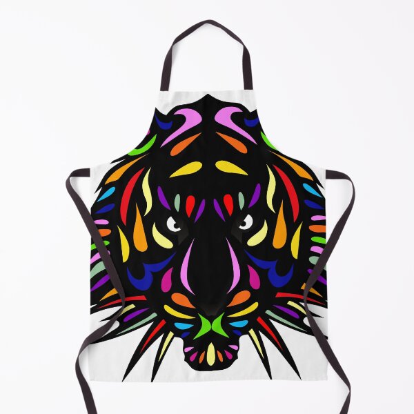 Item preview, tiger color dotted head design designed and sold by Achille3777.