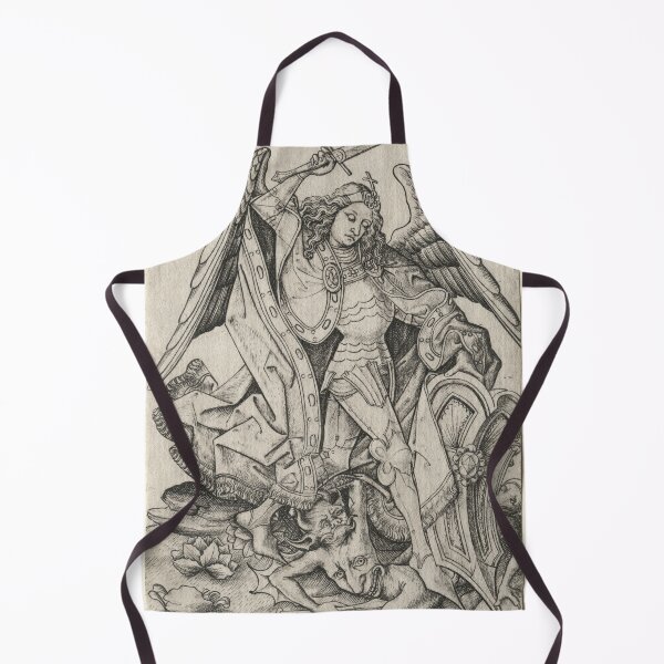Item preview, Saint Michael, 1450–67. Master ES (German, active 1450–67). Engraving designed and sold by Vintage Designs +.