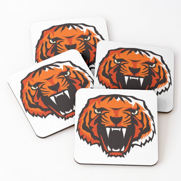 Item preview, tiger design fancy logo head roars open mouth designed and sold by Achille3777.