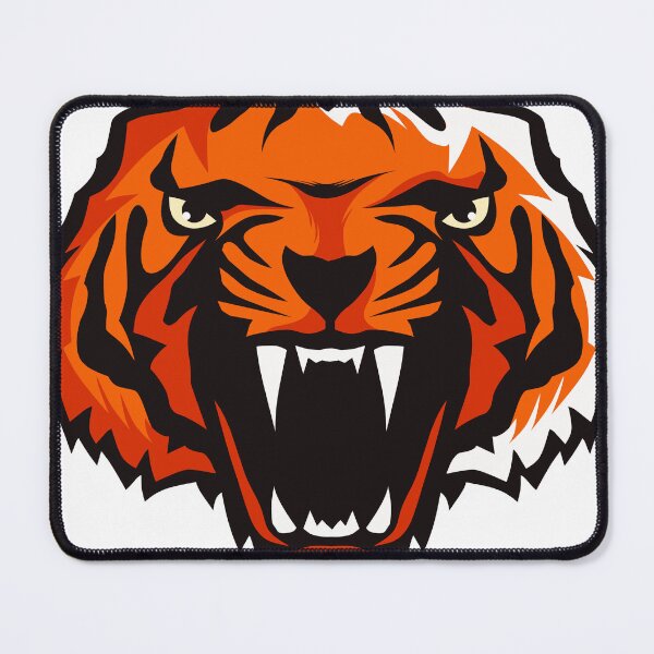 Item preview, tiger design fancy logo head roars open mouth designed and sold by Achille3777.