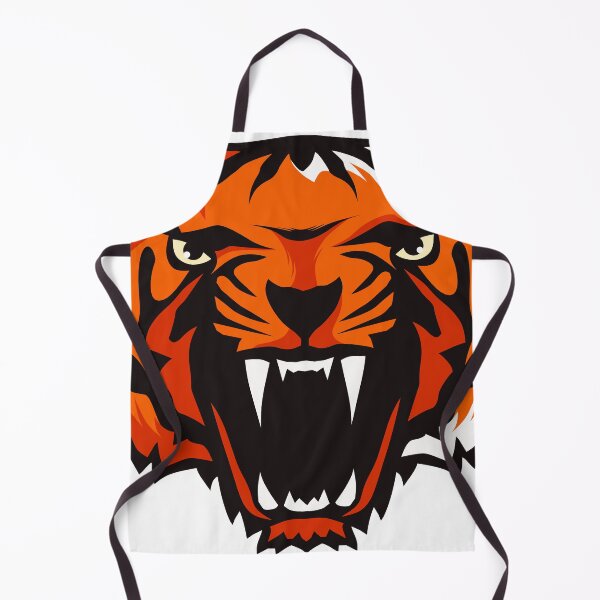 Item preview, tiger design fancy logo head roars open mouth designed and sold by Achille3777.