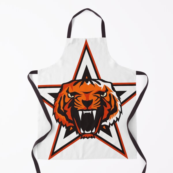 Item preview, tiger star logo wild head open mouth roars designed and sold by Achille3777.