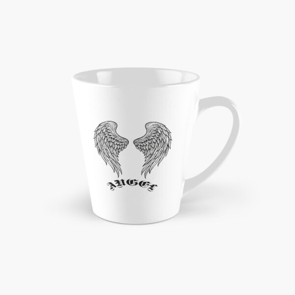 Item preview, Agel wings outline drawing and text angel gothic designed and sold by EchoOfSilence.