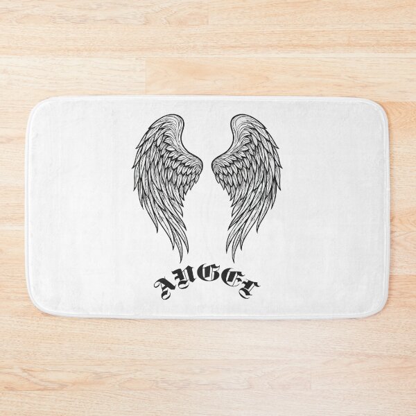 Item preview, Agel wings outline drawing and text angel gothic designed and sold by EchoOfSilence.