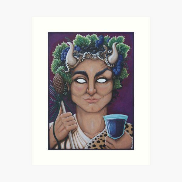 Item preview, ART & PRINTS, Dionysus, Canvas Prints, Journals, Stickers, Homeware designed and sold by K. Lokischild.