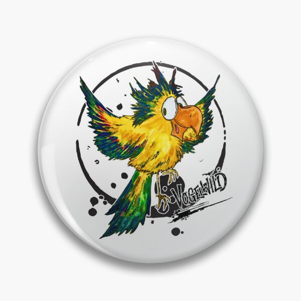 Item preview, Vogelwild - Funny cartoon bird with chaos energy designed and sold by LumiSoleil.