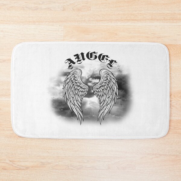 Item preview, Agel wings drawing and text gothic angel and clouds designed and sold by EchoOfSilence.