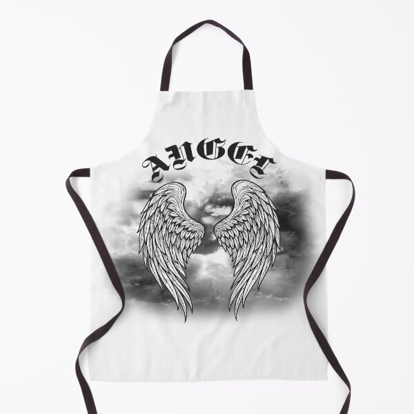 Item preview, Agel wings drawing and text gothic angel and clouds designed and sold by EchoOfSilence.