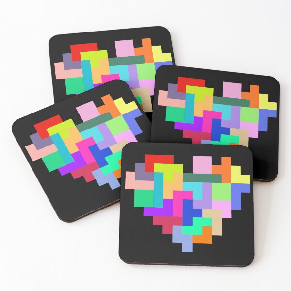 Item preview, Heart of Tetris designed and sold by ThePurplePencil.