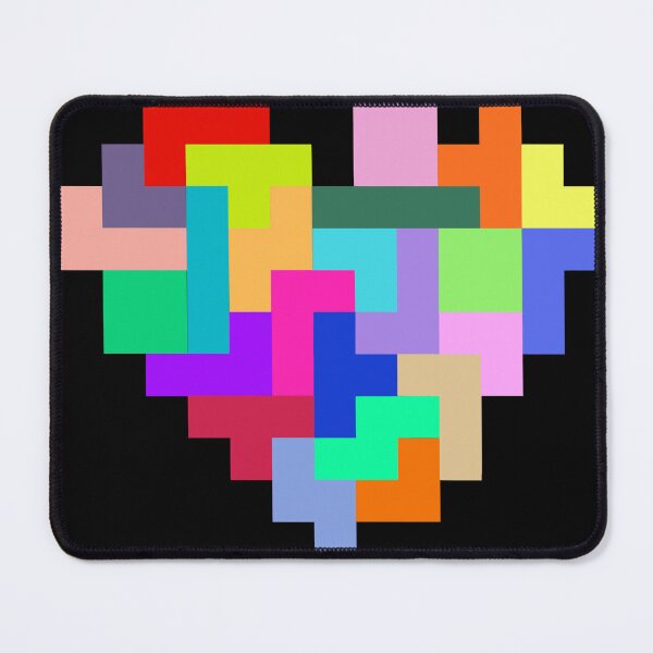 Item preview, Heart of Tetris designed and sold by ThePurplePencil.