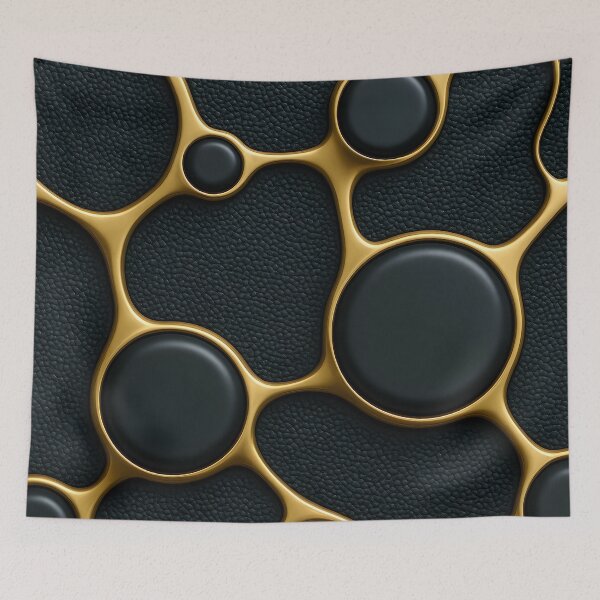 Item preview, Gold Grid Nodes designed and sold by Kaleidoscope Print.