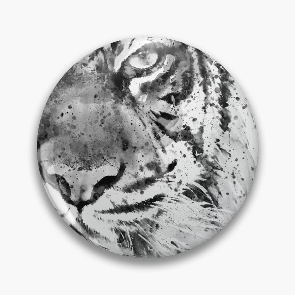 Item preview, Half-Faced Tiger Watercolor designed and sold by caracatita75.