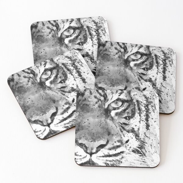 Item preview, Half-Faced Tiger Watercolor designed and sold by caracatita75.
