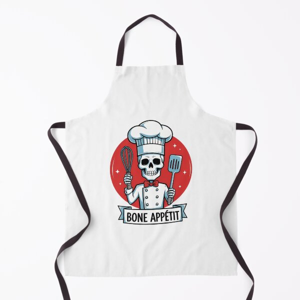 Item preview, Chef skull wearing a tall chef’s hat holding a whisk and spatula designed and sold by EnigmaVoid.