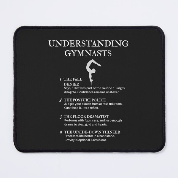 Item preview, Understanding Gymnasts - Funny Gymnastics Quotes for Fans & Athletes - Black designed and sold by PsyFlow35.