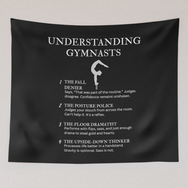 Item preview, Understanding Gymnasts - Funny Gymnastics Quotes for Fans & Athletes - Black designed and sold by PsyFlow35.