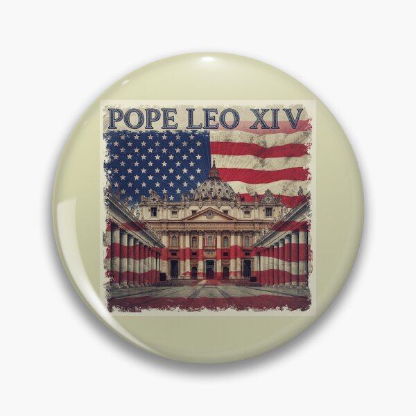 Item preview, Pope Leo XIV: One Faith, One Flag designed and sold by VintageManiac.