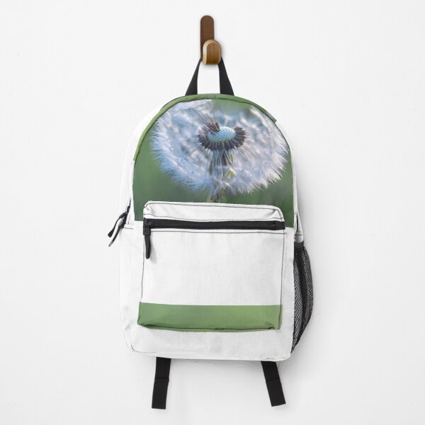 Item preview, Dandelion with seeds blowing away in the wind across a clear greenery designed and sold by Teqmi-images.