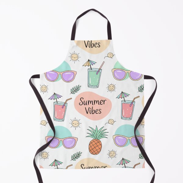 Item preview, Summer Vibes Handmade Pattern Illustration | Drink, Sun, Pinapple designed and sold by Reugba.