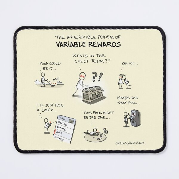 Item preview, Variable Rewards designed and sold by Sketchplanations.