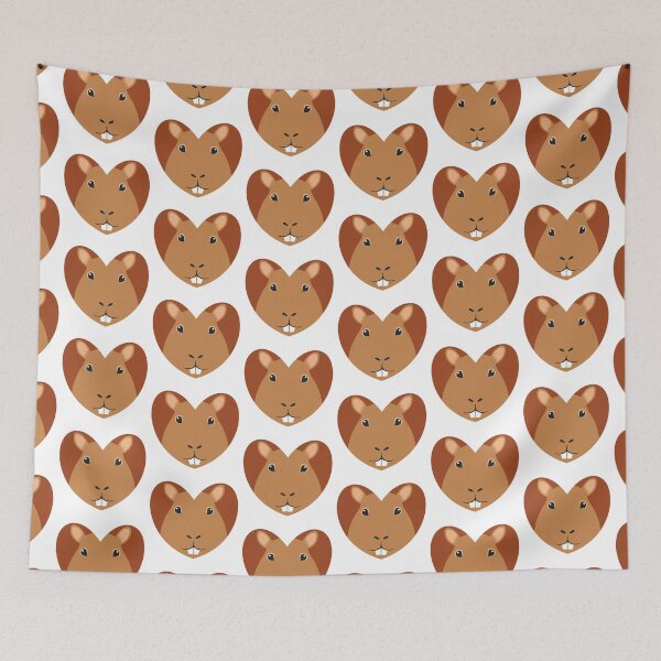 Item preview, Capybara face on a Heart designed and sold by jazzydevil.