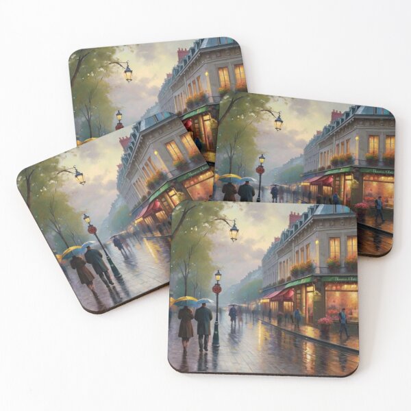 Item preview, Rainy Reflections on a Parisian Street designed and sold by BlareBlare.