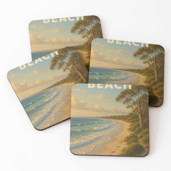 Item preview, Callala Beach Sunset – Eucalypts and Gentle Waves designed and sold by Places On Earth.