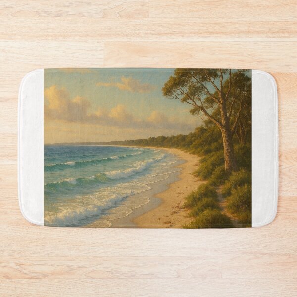 Item preview, Callala Beach Sunset – Eucalypts and Gentle Waves designed and sold by Places On Earth.