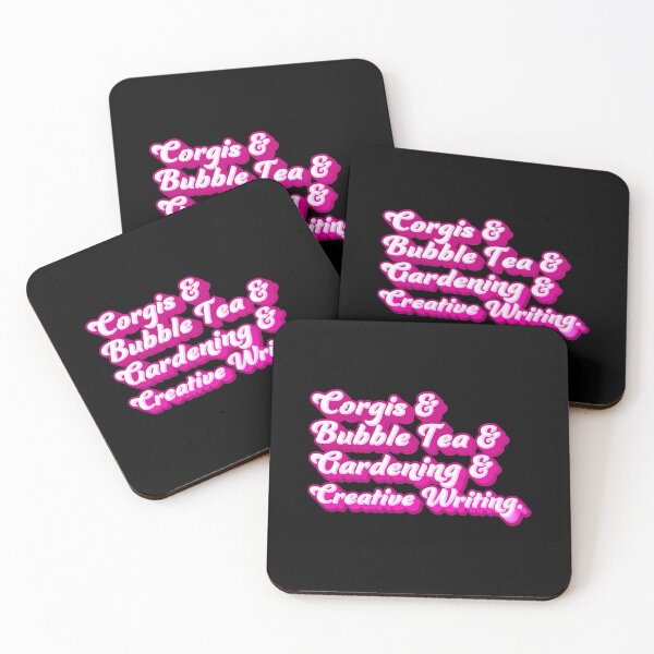 Item preview, Corgis & Bubble Tea & Gardening & Creative Writing designed and sold by jazzydevil.