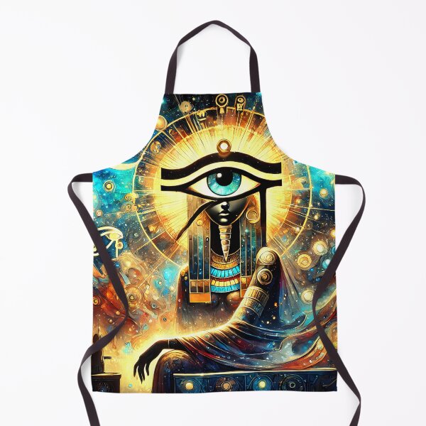 Item preview, Hathor and the Eye of Ra – Cosmic Egyptian Goddess Art Print designed and sold by Stoneflower-Art.