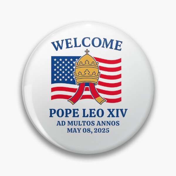 Item preview, Pope Leo XIV 2025 Election Art: American Catholic Heritage Illustration designed and sold by elynne9.