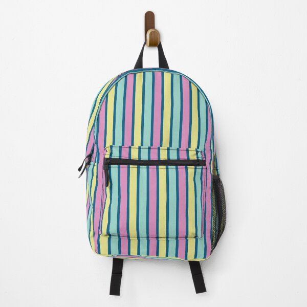 Item preview, Cute Folk Art Sherbet and Dark Blue Stripes designed and sold by scome.