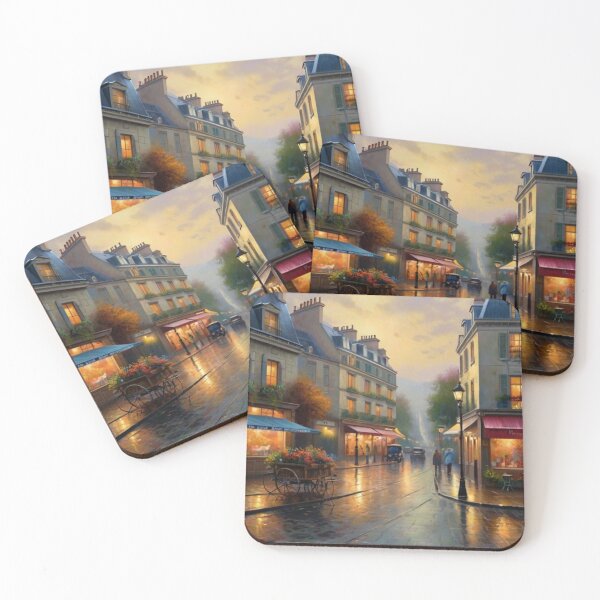 Item preview, Grey Skies, Golden Lights: A Parisian Rainy Day designed and sold by BlareBlare.