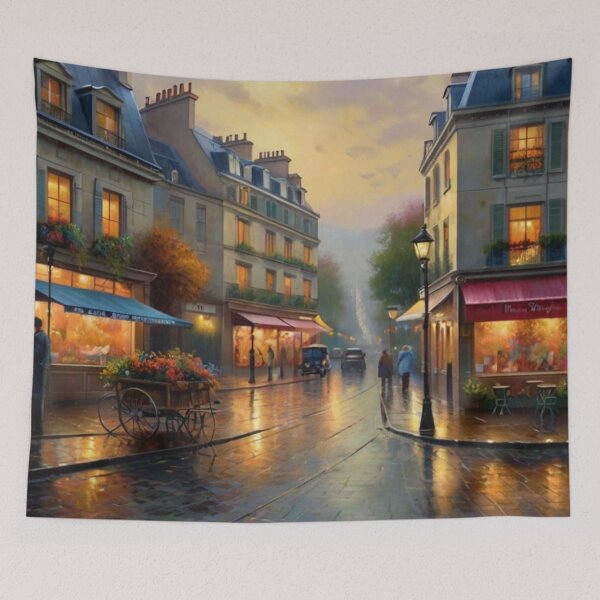 Item preview, Grey Skies, Golden Lights: A Parisian Rainy Day designed and sold by BlareBlare.