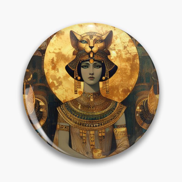 Item preview, Priestess of the Goddess Bast – Egyptian Mythology-Inspired Art Print designed and sold by Stoneflower-Art.