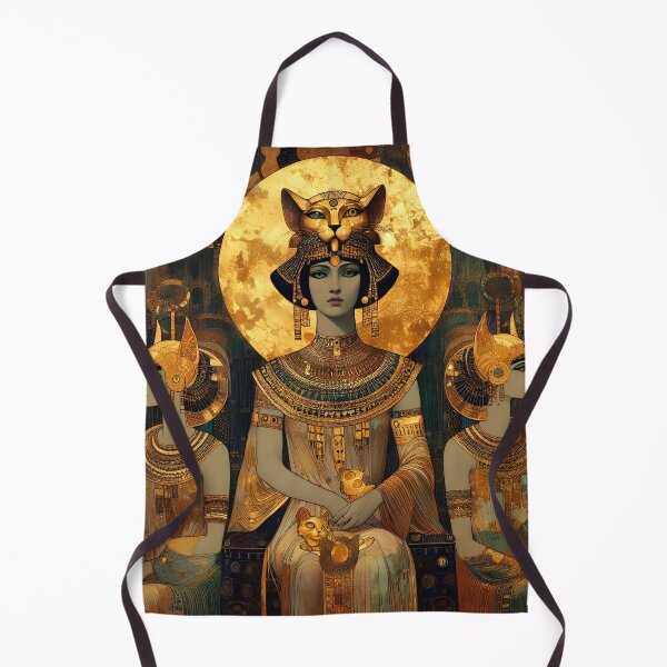 Item preview, Priestess of the Goddess Bast – Egyptian Mythology-Inspired Art Print designed and sold by Stoneflower-Art.